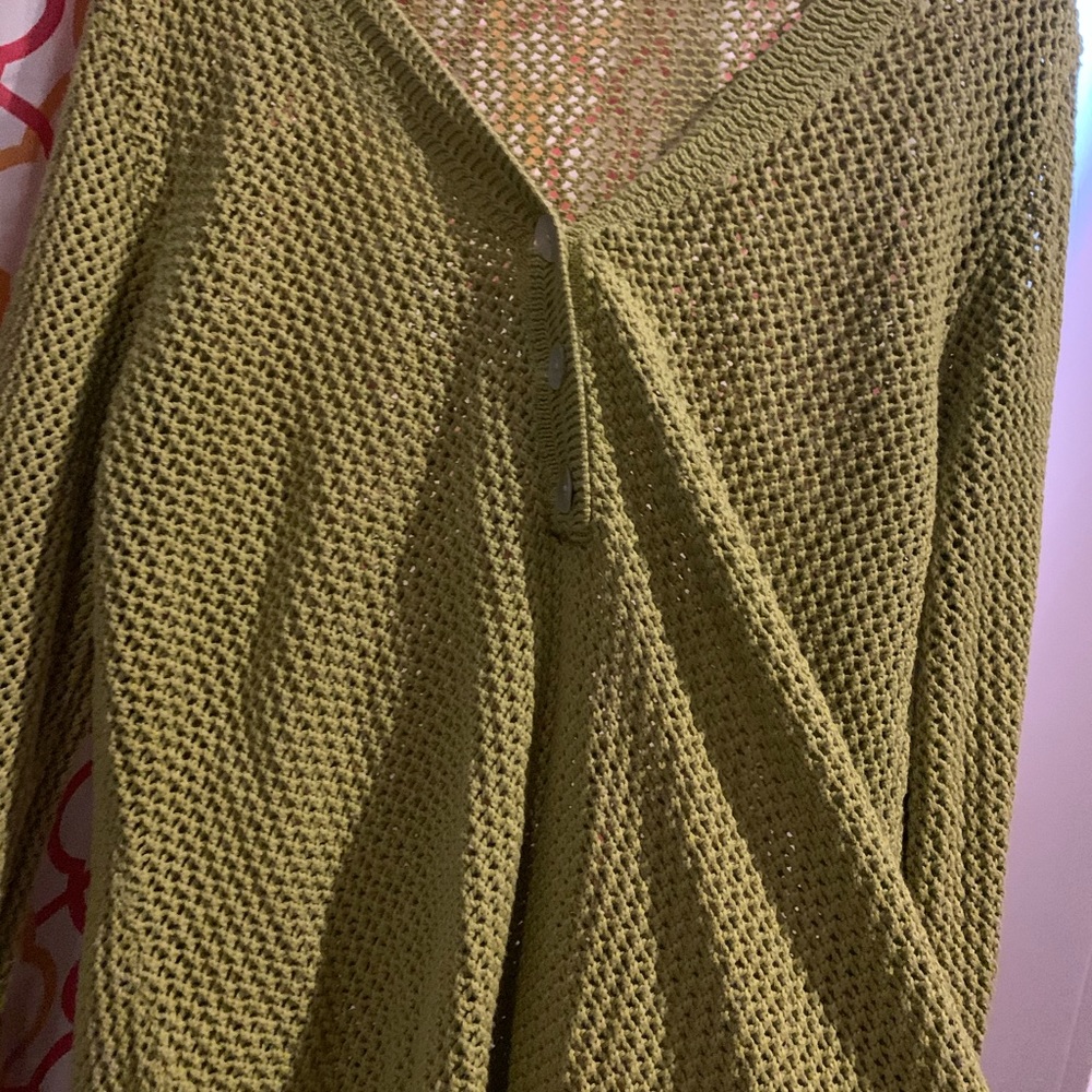 TRENDY light green/ sage knit sweater